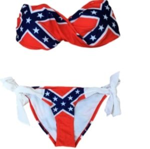 Rebel flag swim suit